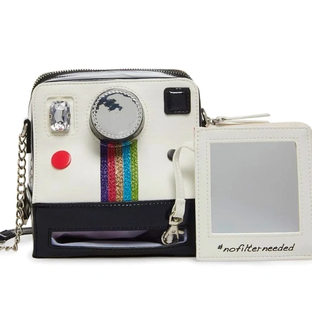 NWT Betsey Johnson Kitsch Oh Snap Crossbody Bag Polaroid Camera BJ32965N